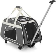 lot 7010 image: Petsfit Pet Carrier with Removable Wheels