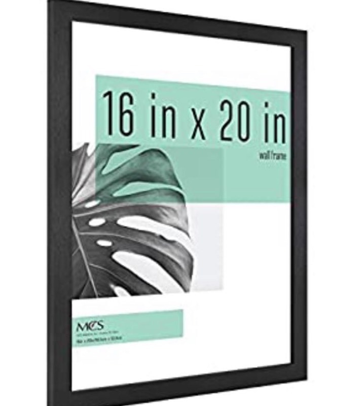 lot 6442 image: MCS Industries Studio Gallery Frame, Black Woodgrain, 16 x 20 in