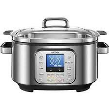 lot 6520 image: AICOOK 10-in-1 Multicooker 6Qt Food Steamer Warmer MD-QC6001A