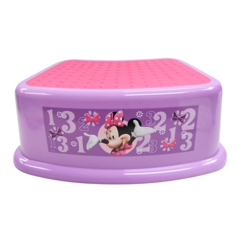 lot 5334 image: Disney 1 Minnie Mouse Step Stool Bowtique in Purple