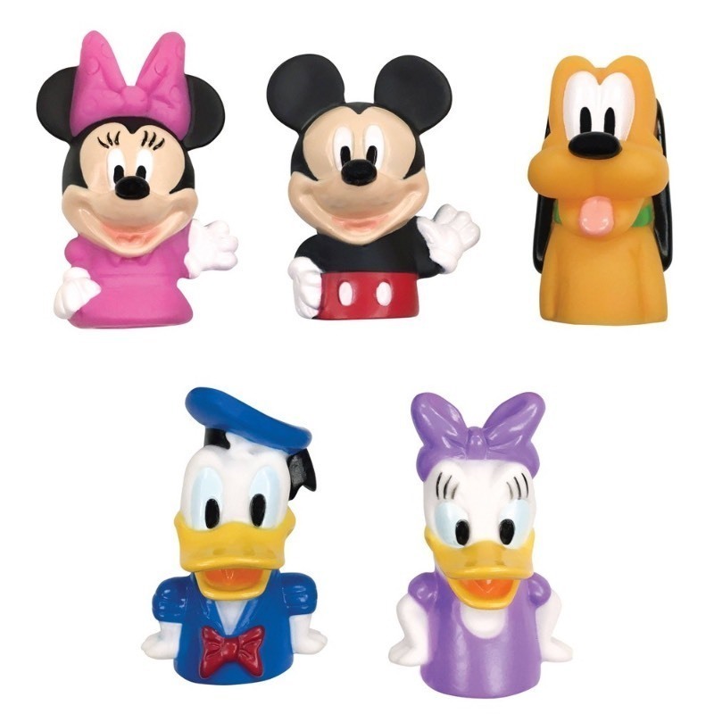 lot 5336 image: Disney Mickey Mouse and Friends Bath Finger Puppets 5pk