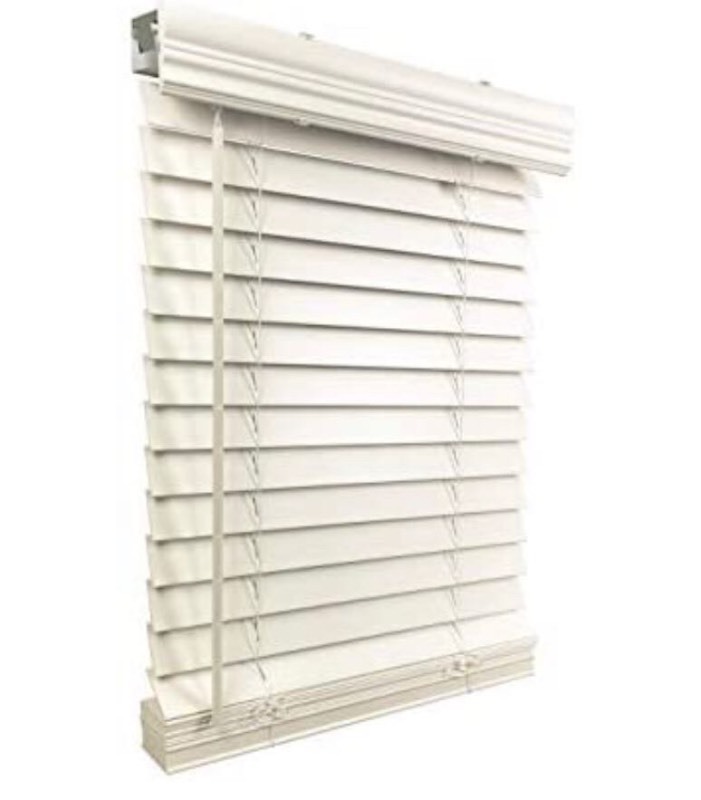 lot 5763 image: US Window And Floor 2 Faux Wood cordless