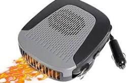 lot 5866 image: LOVFASH 2 in 1 Portable Fast Heating Car Heater Windsheild Defroster Windscreen Defogger Demister 12V 150W Plug in Cigarette Lighter