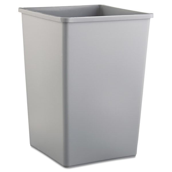 lot 5213 image: Rubbermaid Commercial Untouchable Sqr 35-gal Container, Gray