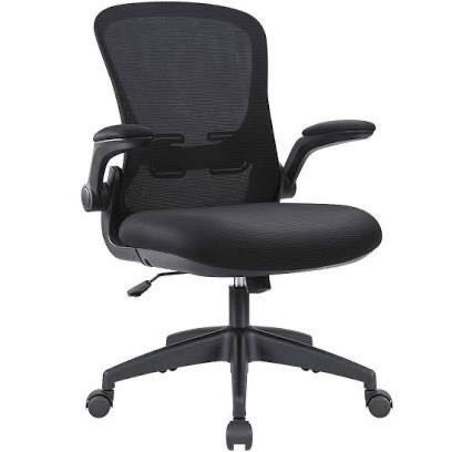 lot 5629 image: office desk chair - black