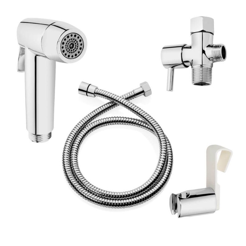 lot 8872 image: Brondell CleanSpa Easy Hand Held Bidet Sprayer in Chrome - New