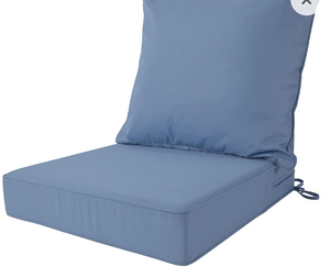 lot 41493 image: PALMTALL OutdoorIndoor Deep Seat Water Resistant Chair Cushion Replacement Patio Furniture Seat Cushion Blue