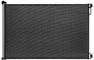 lot 41517 image: EasyBaby Products Indoor Outdoor Retractable Baby Gate, 33 Tall, Extends up to 55 Wide, Black