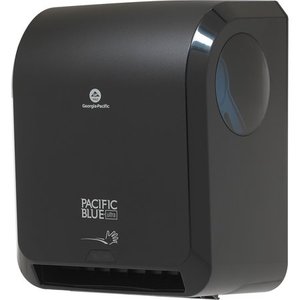 lot 41527 image: Georgia Pacific Professional Pacific Blue Ultra Paper Towel Dispenser, Automated, 12.9 x 9 x 16.8, Black -GPC59590