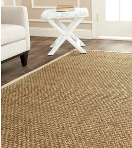 lot 41740 image: Safavieh Natural Fiber Collection NF114A Border Basketweave Seagrass Area Rug