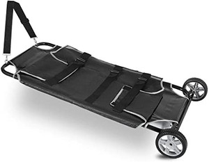 lot 41744 image: Pet Rescue Stretcher Veterinary Transport Trolley 250lb Max for Animal Dog Cat