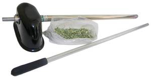 lot 41748 image: Best Harvest Hay Bale Sampler Probe, 36in Depth, Drill-Type for Sampling Hay Bales. 42in Overall Length. Includes Bagging Attachment -(Retails $229)