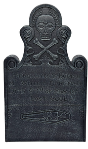 lot 41778 image: Spirit Halloween 30 Inch Hocus Pocus Billy Butcherson Tombstone Decoration