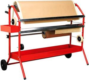 lot 41785 image: Mobile 36 Multi-Roll Masking Paper Machine with Storage Trays