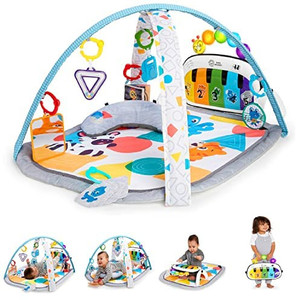 lot 41802 image: Baby Einstein 4-in-1 Kickin Tunes Music and Language Play Gym and Piano Tummy Time Activity Mat