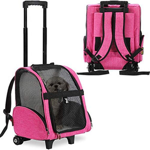 lot 41813 image: KOPEKS Deluxe Backpack Pet Travel Carrier with Double Wheels