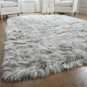 lot 41842 image: Shag Area Rug in Light Gray - (May not be exact stock photo) Unknown Size