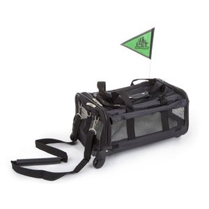 lot 42027 image: Sherpa Pet Dog Travel Carrier with Wheels, Black, Large, 20L