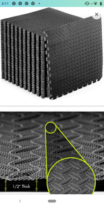 lot 42056 image: ProsourceFit Puzzle Exercise Mat �, EVA Foam Interlocking Tiles Protective Flooring for Gym Equipment and Cushion for Workouts