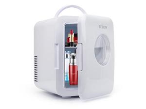 lot 42067 image: Stealth Mini Fridge, 4 Liter6 Can Portable Compact Refrigerator, Small Thermoelectric Cooler and Warmer for Skincare, Drinks, Medications, Home  (Appears new)