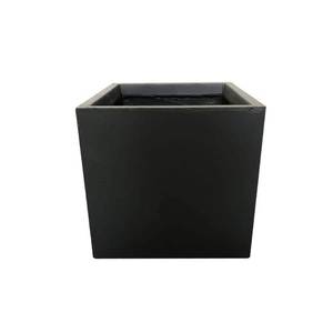 lot 42076 image: 16 Kante Lightweight Modern Outdoor Concrete Square Planter Charcoal Black - Rosemead Home & Garden, Inc.