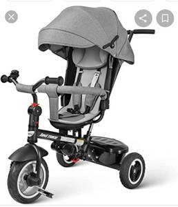 lot 42081 image: 8-in-1 KINDER DREIRAD TRICYCLE WITH HANDLE (new)