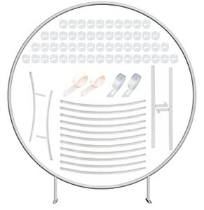 lot 43043 image: DUILE Large Size White Metal Round Balloon Arch Frame