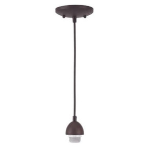 lot 43053 image: Westinghouse Lighting 70285 BRZ Mini Pendant Kit, Oil Rubbed Bronze
