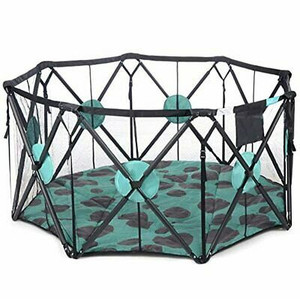 lot 43057 image: USED Milliard Playpen Indoor  Outdoor Playard with Cushioning - 8 Sided