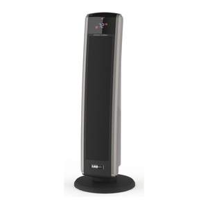 lot 43068 image: Lasko 1500W Digital Ceramic Tower Space Heater with Remote, 5586, Black