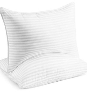 lot 43094 image: Beckham Hotel Collection Bed Pillows King Size, Set of 2 Super Plush Gel Fiber