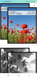 lot 45580 image: MCS 16x20 Inch Original Poster Frame 2-Pack, Black (63909), 16 x 20, 2 Count