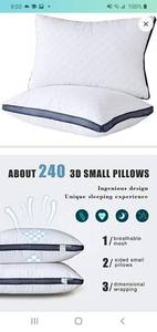 lot 45606 image: Pillows for Sleeping (2-Pack), Luxury Hotel Gel Pillow, Bed Pillows for Side and Back Sleeper (Queen)