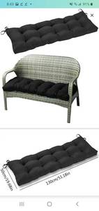 lot 45611 image: Universal Bench Cushion, IndoorOutdoor Bench Cushion, Swing Cushion, for Lounger Garden Furniture Patio Lounger Bench, Non Slip Overstuffed Bench Pad Cushion