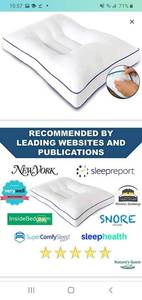 lot 45625 image: Natures Guest Adjustable Cervical Pillow, Better Than Memory Foam Pillow for Neck Pain, Contour Orthopedic Pillow for Sleeping, Ergonomic Pillow for Side, Back and Stomach Sleepers - Standard Medium