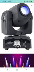 lot 45637 image: ZKYMZL LED Moving Head Light Spot 8 Color Gobos Light 25W DMX with Show KTV Disco DJ Party for Stage Lighting