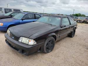 lot 3739 image: 1988 Mustang Cobra Black 5.0 Manual
