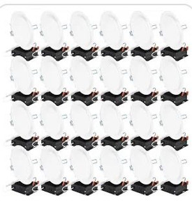 lot 21728 image: Sunco Lighting 24 Pack 6 Inch Ultra Thin LED Recessed Ceiling Lights Slim, 4000k Daylight Deluxe, Dimmable 14W100W, 850 retail $218