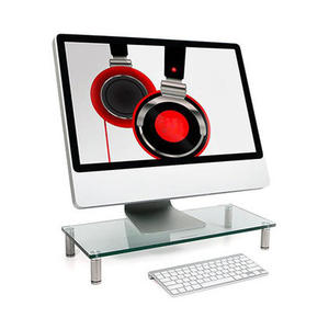 lot 21736 image: Multi Media Desktop Stand 22in x 9.5in