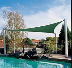 lot 21742 image: Triangle Sun Shade- 14ft