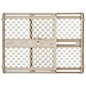 lot 21749 image: North States Supergate Ergo 28-42 inch Baby Safety Gate - Sand