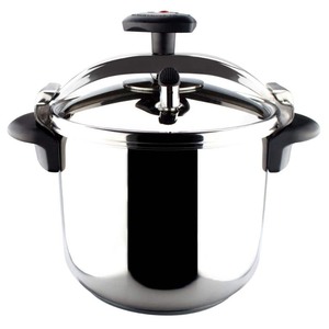 lot 21776 image: 8 Qt Stainless Steel Pressure Cooker
