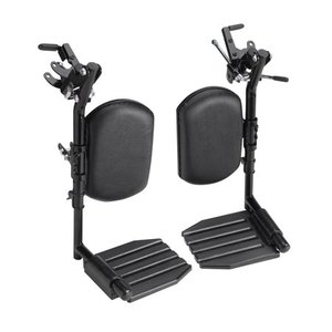 lot 21781 image: Invacare Wheelchair Legrests, Elevating, Composite Footplates, Padded Calf Pads, 1 Pair, T94HCP