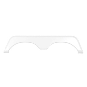 lot 21824 image: Icon Technologies 01642 - FS771 71-38inL x 16-34inH (10in Arch Heigh) Polar White Tandem Fender Skirt for Jayco FlightJay Flight G2Jay Flight BungalowQwestOctane ZXRecon ZXDesigner Model Retail $221
