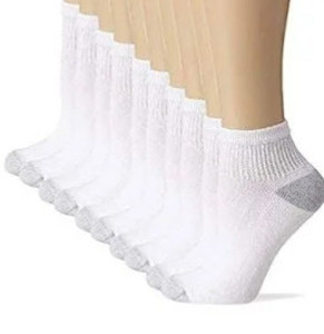 lot 23090 image: Hanes Cushion Ankle Socks- Size 8-12