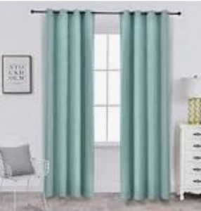 lot 23097 image: Allbright Home Meteor Textured Window Panels, 52in Wx 84in H