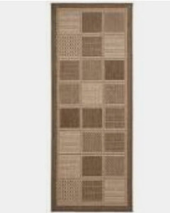 lot 23145 image: Area Rug, Brown - 2ft7in x 7ft