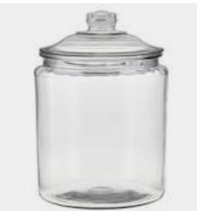 lot 23148 image: Anchor Hocking 1 Gallon Jars- 2 Pk  NO LIDS