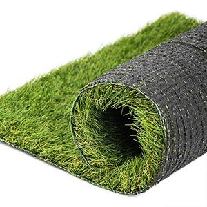 lot 23149 image: NAHI Artificial Grass Thick Fake Grass, Realistic Synthetic Turf mat, 1.38in Pile Height, Indoor Outdoor Lawn, Landscape for Dog Pets Area, Play Ground, Backyard, Patio, Garden, Drainage Holes(4�10ft)- Retail $75.99