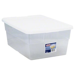 lot 34757 image: 5- Sterilite 16 Qt Storage BIn, 1.0 CT